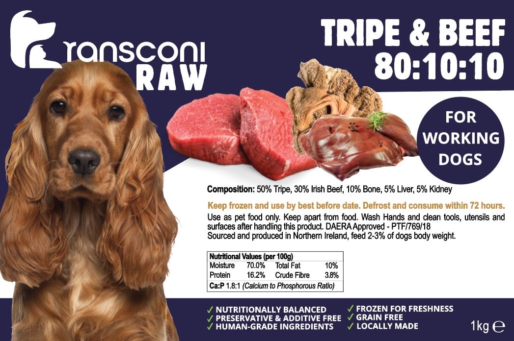 Raw Tripe & Beef