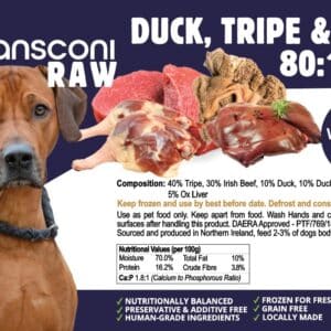 Raw Duck, Tripe & Beef